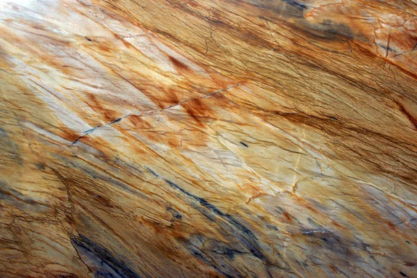 Természetes kő, márvány textúra sárga, szürke csíkok és csíkok, gyönyörű háttér — Stock Fotó