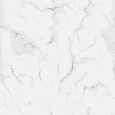 Beyaz mermer sorunsuz doku. Doğal desen arka plan tasarımı için. Vektör çizim