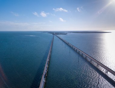 yedi mil köprü key west florida giderken hava uçak atış
