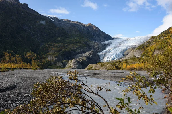 Exit Glacier Görünümü, Harding Ice Field, Kenai Fjords Ulusal Parkı, Seward, Alaska, Amerika Birleşik Devletleri