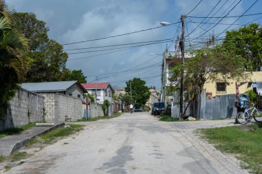 Orange Walk, Belize - 21 Mayıs 2017 Belize, Orta Amerika 'daki Orange Walk Town köyü.