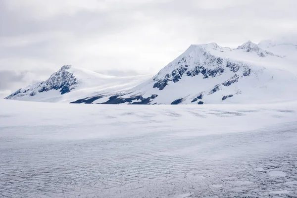 Vista del ghiacciaio dell'uscita, Harding Icefiel Kenai Fjords National Park, Seward, Alaska, Stati Uniti — Foto Stock