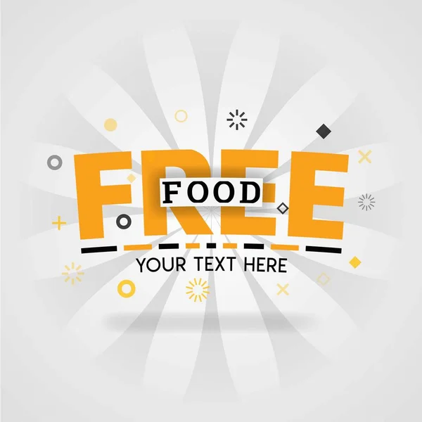 Orange Logo Template Free Food Promotion Advertising Marketing Can Food — Stock Vector