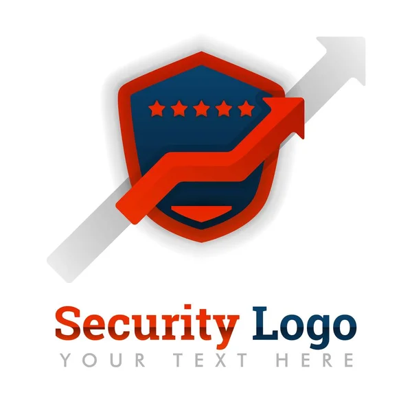 Security Logo Template Mobile Apps Providers Marketplace Ratings Commerce Websites — Stock Vector