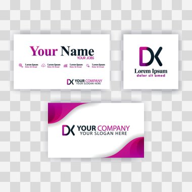 Kartvizit Şablonu Kavramını Temizleyin. Vektör Mor Modern Yaratıcı. Kd Harf logo Minimal Gradyan Kurumsal. Dk Şirket Lüks Logo Arka Plan. Baskı, pazarlama, kimlik, kimlik, pazarlama, promosyon, reklam, broşür için Logo D