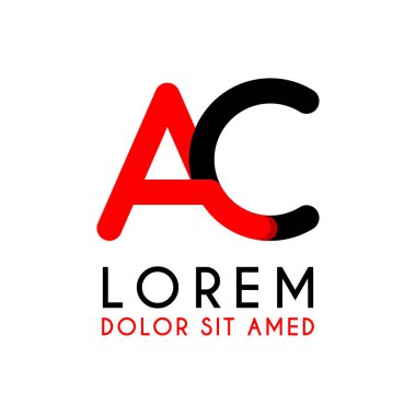 kırmızı Siyah ile ilk Harfi Ca ve köşeleri yuvarlak vardır. işletmeler ve şirketler için alfabe logo tasarımı. zarif ve basit tasarımı ile, kartvizit, flayers, broşürler, kimlik, başlangıç, mektup, medya, başlangıç, şirket, sanayi için kullanabilirsiniz