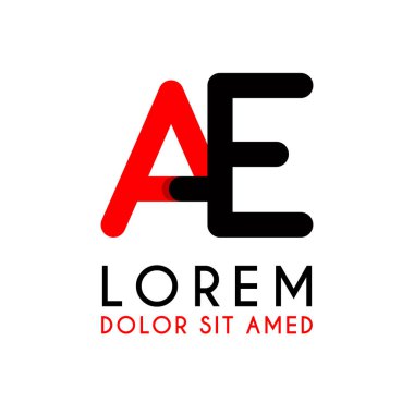 kırmızı Siyah ile ilk Harfi Ea ve köşeleri yuvarlak vardır. işletmeler ve şirketler için alfabe logo tasarımı. zarif ve basit tasarımı ile, kartvizit, flayers, broşürler, kimlik, başlangıç, mektup, medya, başlangıç, şirket, sanayi için kullanabilirsiniz