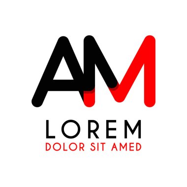 kırmızı Siyah ile ilk Harfi Ma ve köşeleri yuvarlak vardır. işletmeler ve şirketler için alfabe logo tasarımı. zarif ve basit tasarımı ile, kartvizit, flayers, broşürler, kimlik, başlangıç, mektup, medya, başlangıç, şirket, sanayi için kullanabilirsiniz