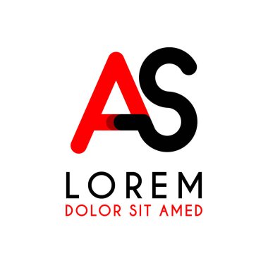 kırmızı Siyah ile ilk Harfi Sa ve köşeleri yuvarlak vardır. işletmeler ve şirketler için alfabe logo tasarımı. zarif ve basit tasarımı ile, kartvizit, flayers, broşürler, kimlik, başlangıç, mektup, medya, başlangıç, şirket, sanayi için kullanabilirsiniz