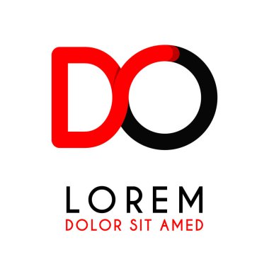 ilk Harf kırmızı Siyah ile yapmak ve köşeleri yuvarlak vardır. işletmeler ve şirketler için alfabe logo tasarımı. zarif ve basit tasarımı ile, kartvizit, flayers, broşürler, kimlik, başlangıç, mektup, medya, başlangıç, şirket, sanayi için kullanabilirsiniz