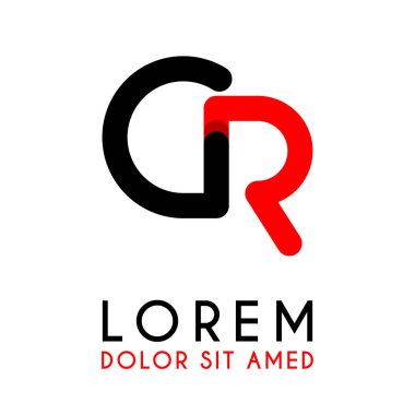 kırmızı Siyah ile ilk Harfi Cr ve köşeleri yuvarlak vardır. işletmeler ve şirketler için alfabe logo tasarımı. zarif ve basit tasarımı ile, kartvizit, flayers, broşürler, kimlik, başlangıç, mektup, medya, başlangıç, şirket, sanayi için kullanabilirsiniz