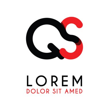 kırmızı Siyah ile ilk Harf Qs ve köşeleri yuvarlak vardır. işletmeler ve şirketler için alfabe logo tasarımı. zarif ve basit tasarımı ile, kartvizit, flayers, broşürler, kimlik, başlangıç, mektup, medya, başlangıç, şirket, sanayi için kullanabilirsiniz