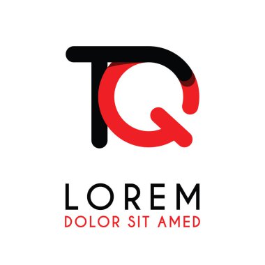 kırmızı Siyah ile ilk Harfi Tq ve köşeleri yuvarlak vardır. işletmeler ve şirketler için alfabe logo tasarımı. zarif ve basit tasarımı ile, kartvizit, flayers, broşürler, kimlik, başlangıç, mektup, medya, başlangıç, şirket, sanayi için kullanabilirsiniz
