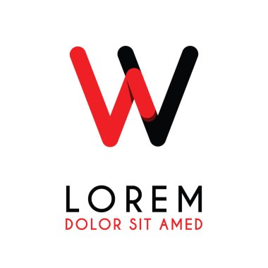 kırmızı Siyah ile ilk Harfi Vv ve köşeleri yuvarlak vardır. işletmeler ve şirketler için alfabe logo tasarımı. zarif ve basit tasarımı ile, kartvizit, flayers, broşürler, kimlik, başlangıç, mektup, medya, başlangıç, şirket, sanayi için kullanabilirsiniz