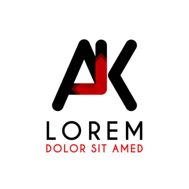 Degrade ok ile Ak Mektup siyah logo. şirket logoları, web siteleri, organizasyonlar için de kullanılabilir. Topluluklar, Kobİ'ler, danışmanlar