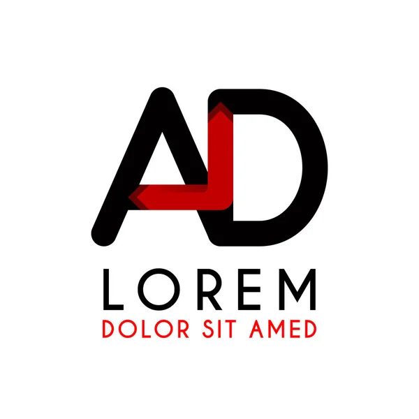AD Letter black logo with gradient arrow. can also be used for company logos, websites, organizations. Communities, SMEs, consultants