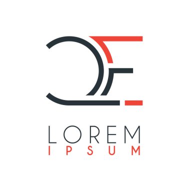 C harfi ile E harfi veya Ce harfi arasındaki logo belirli bir mesafe ile turuncu ve gri renkle bağlanır