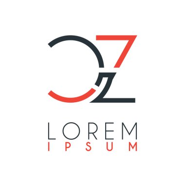 C harfi ile Z veya Cz harfi arasındaki logo belirli bir mesafeile turuncu ve gri renkle bağlanır