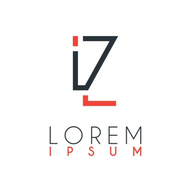 I harfi ile Z veya Iz harfi arasındaki logo belirli bir mesafe ile turuncu ve gri renkle bağlanır