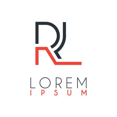 R harfi ile L veya Rl harfi arasındaki logo belirli bir mesafeile turuncu ve gri renkle bağlanır. Logo tasarımı kimlik, şirket baş harfleri, organizasyonlar, ajanslar ve banner, web sayfası, web sitesi, ana sayfa, mobil uygulamalar için kullanılabilir.