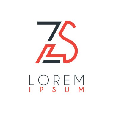 Z harfi ile S harfi ve Z harfi arasındaki logo belirli bir uzaklığa ve turuncu ve gri renklere bağlıdır.