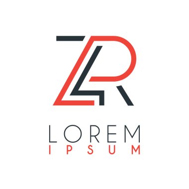 Z harfi ile R harfi veya Zr harfi arasındaki logo belirli bir uzaklığa ve turuncu ve gri renklere bağlıdır.