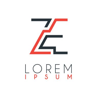 Z harfi ile E harfi ve Z harfi arasındaki logo belli bir uzaklığa ve turuncu ve gri renklere bağlıdır.