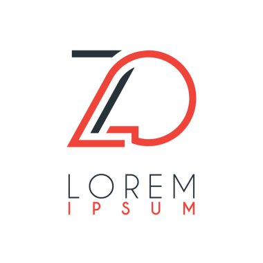 Z harfi ile Zo harfi arasındaki logo belirli bir uzaklığa ve turuncu ve gri renklere bağlıdır.