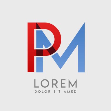 PM logo letters with 