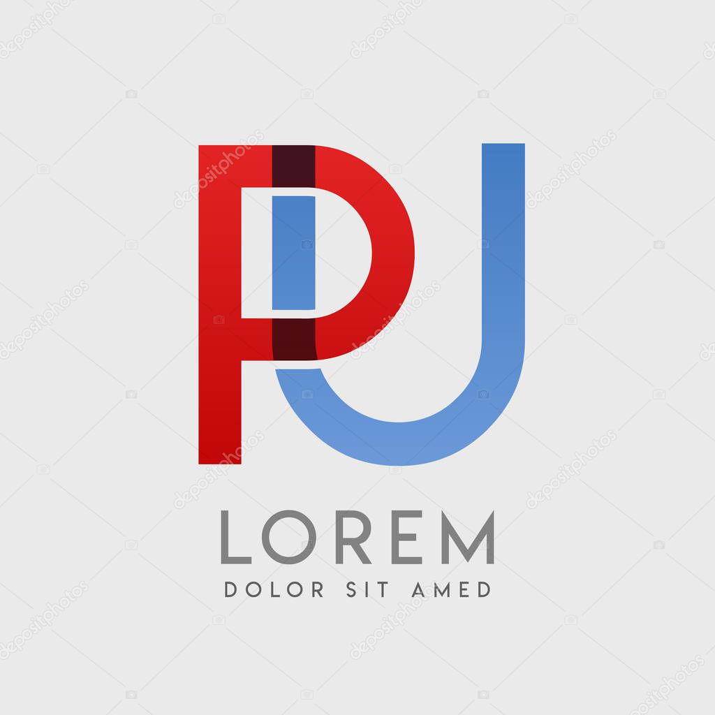PU logo letters with 