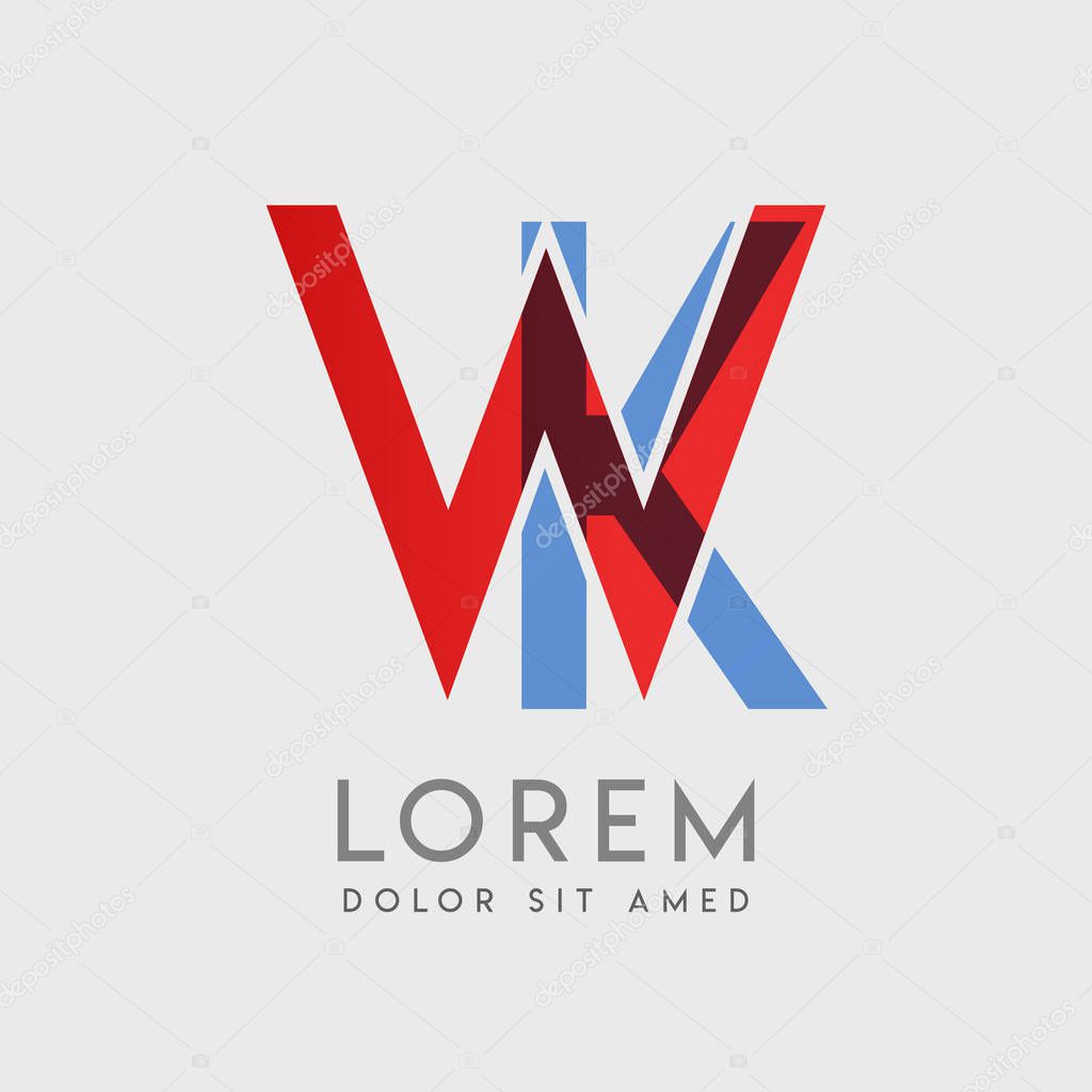WK logo letters with 