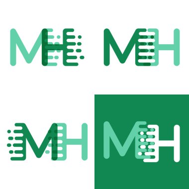 Açık yeşil ve koyu yeşil aksanlı logo.