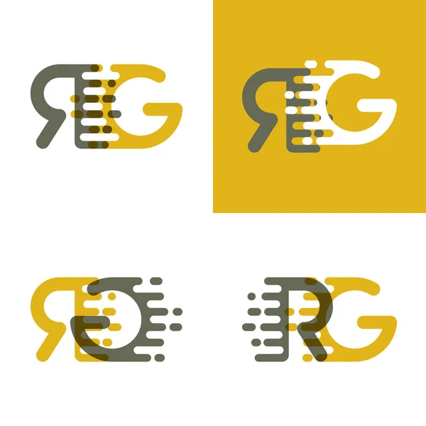 Logo Lettres Avec Vitesse Accentuation Brun Jaune Foncé — Image vectorielle