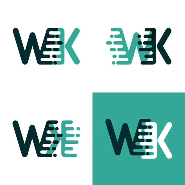 Logotipo Letras Con Acento Verde Velocidad Verde Oscuro — Vector de stock