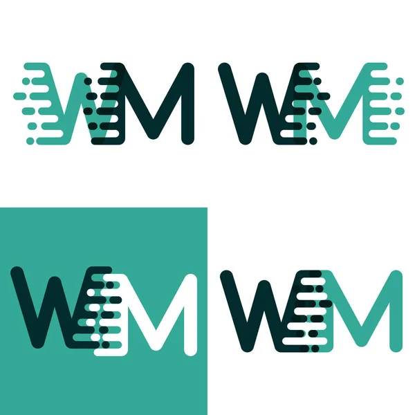 Logo Letras Con Acento Verde Velocidad Verde Oscuro — Vector de stock