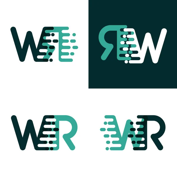 Logo Letras Con Acento Verde Velocidad Verde Oscuro — Vector de stock