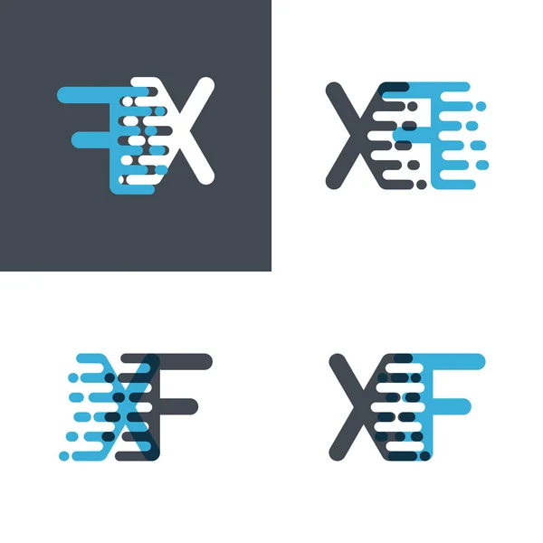 Logo Letras Con Acento Velocidad Azul Suave Gris Suave — Vector de stock