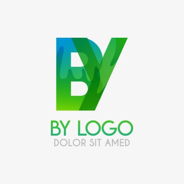 The BY logo with striking colors and gradations, modern and simple for industrial, retail, business, corporate. this YB logo made for online and offline media both web, mobile, logo, brochure, flaye vector