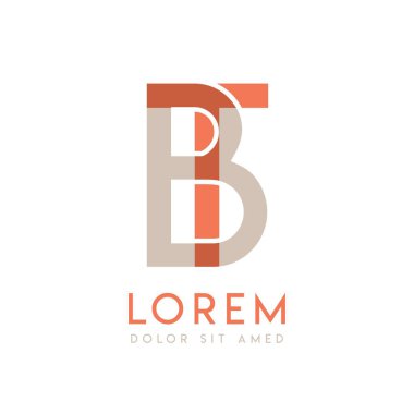 Tüberküloz doğal logosu pembe turuncu ve gri renkli. Yaratıcı iş ve reklamcılık için kullanılabilir. Bt logosu kabarcıklar ve noktalarla doludur, şirketin tüm alanları için kullanılabilir