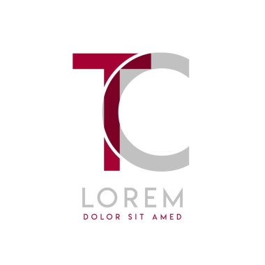 Gri ve kestane rengi olan TC basit logo tasarımı yaratıcı iş ve reklamcılık için kullanılabilir. CT logosu kabarcıklar ve noktalarla doludur, şirketin tüm alanları için kullanılabilir