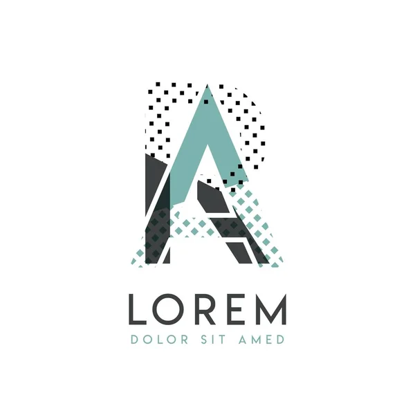 Modernes Logo Design Mit Grauer Und Blauer Farbe Das Für — Stockvektor