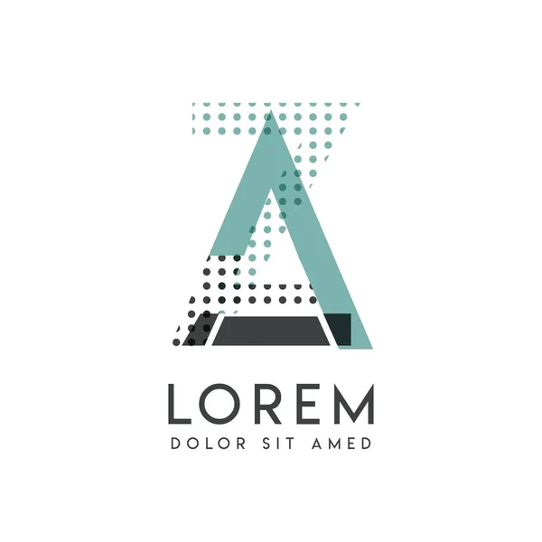 Modernes Logo Design Mit Grauer Und Blauer Farbe Das Für — Stockvektor