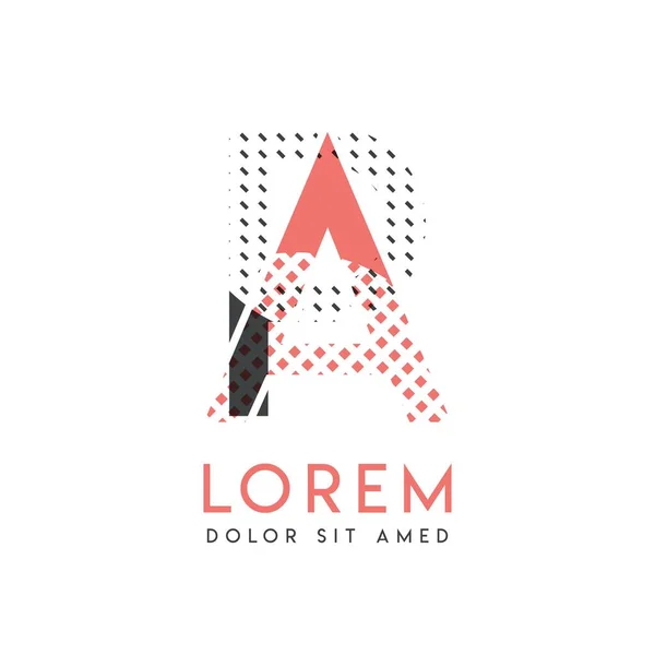 Gri Pembe Renkli Modern Logo Tasarımı Yaratıcı Reklamcılık Için Kullanılabilir — Stok Vektör