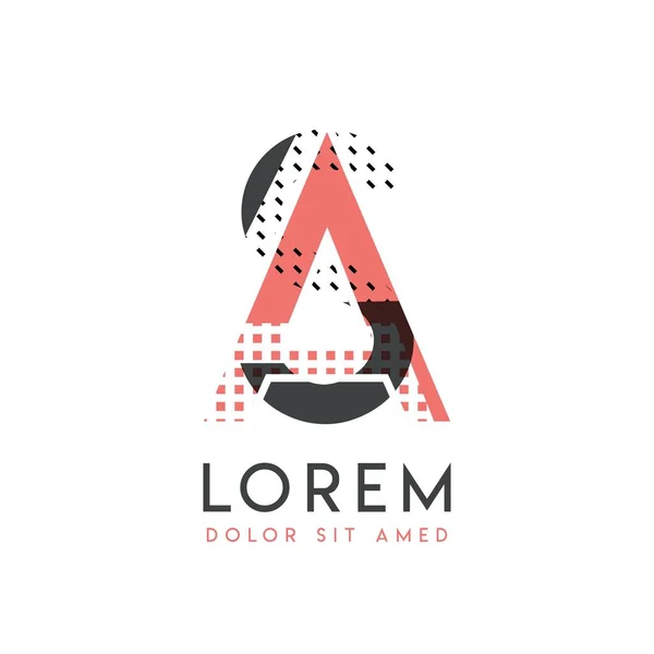Modernes Logo Design Mit Grauer Und Pinkfarbener Farbe Das Für — Stockvektor