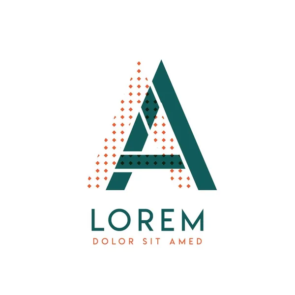 Yaratıcı Reklamcılık Için Kullanılabilen Turuncu Yeşil Renkli Modern Logo Tasarımı — Stok Vektör