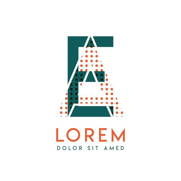 Yaratıcı Reklamlar Için Kullanılabilecek Turuncu Yeşil Renkli Modern Logo Tasarımı — Stok Vektör