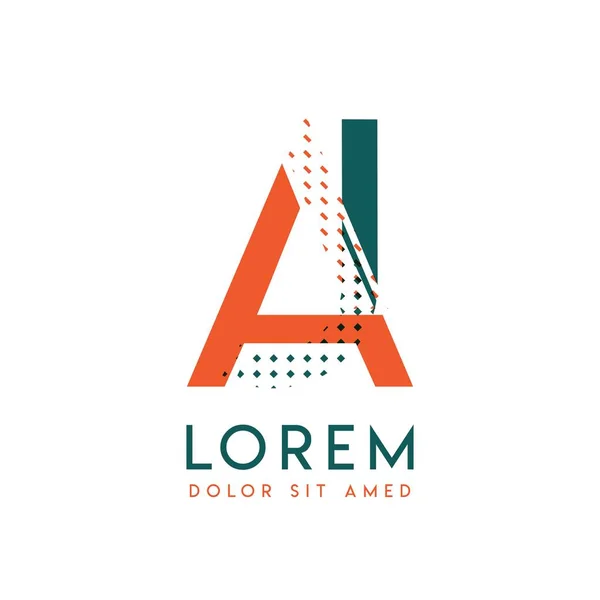 Diseño Moderno Del Logotipo Con Color Naranja Verde Que Puede — Archivo Imágenes Vectoriales