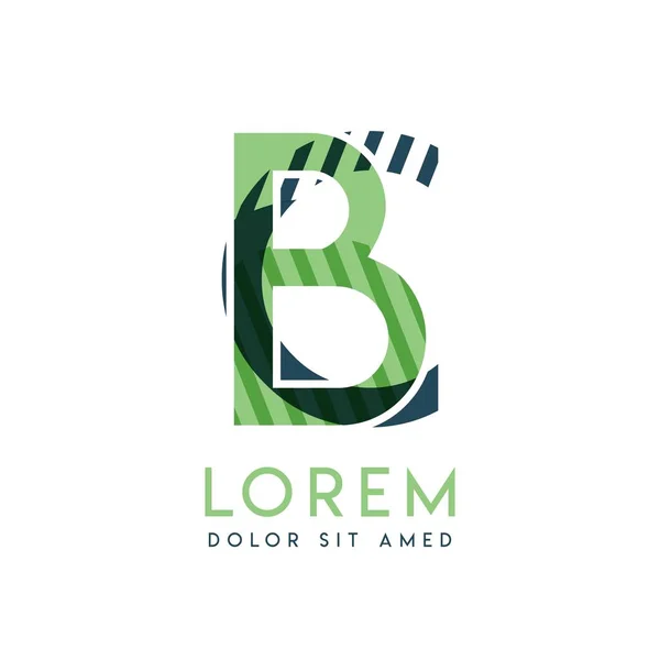 Buntes Logo Design Mit Grüner Und Dunkelgrüner Farbe Das Für — Stockvektor