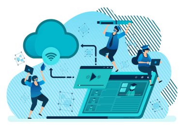 Eğitim, burs, online öğrenme, modern ve gelecekteki okullar için Corona mezuniyeti için vektör illüstrasyonu. İniş sayfası, şablon, ui ux, web sitesi, afiş, broşür için kullanılabilir