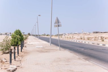 view of road in the desert